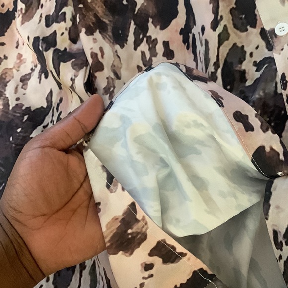 Print blouse and pants set - Picture 4 of 7